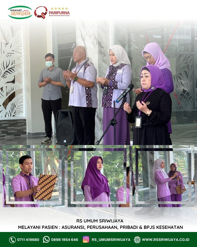 Apel Pagi RS Umum Sriwjaya 😊RS Umum Sriwijaya melaksanakan apel pagi sebagai sarana memperkuat (2)