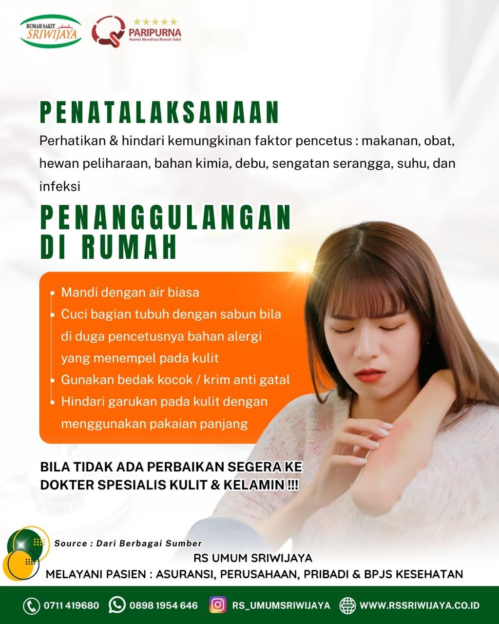 Bentol merah dan gatal tiba-tiba Bisa jadi URTIKARIA (Kaligata-Biduran).Urtikaria merupakan reak (2)