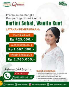 PROMO DALAM RANGKA MEMPERINGATI HARI KARTINI!!”KARTINI SEHAT, WANITA KUAT”.