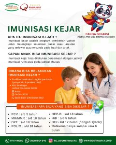 💉 Jangan sampai terlewat, ya!Imunisasi bukan cuma untuk bayi—anak yang terlambat tetap bisa dikejar! 👶✨