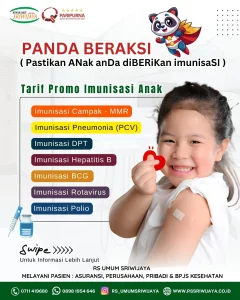 💉✨ PANDA BERAKSI!Pastikan anak Anda Diberikan imunisasi lengkap ya, Mom & Dad 🧡