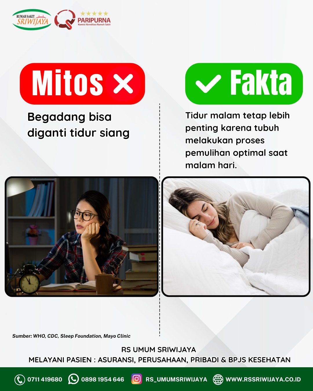 🔍 MITOS atau FAKTAMasih banyak informasi kesehatan yang beredar tapi belum tentu benar. Jangan (2)