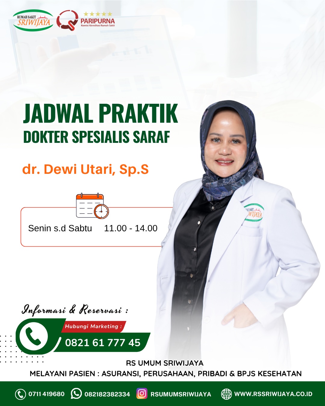 🧠 KENALI TIM DOKTER SPESIALIS SARAF RS UMUM SRIWIJAYA 🩺Kesehatan saraf berperan penting dalam (1)