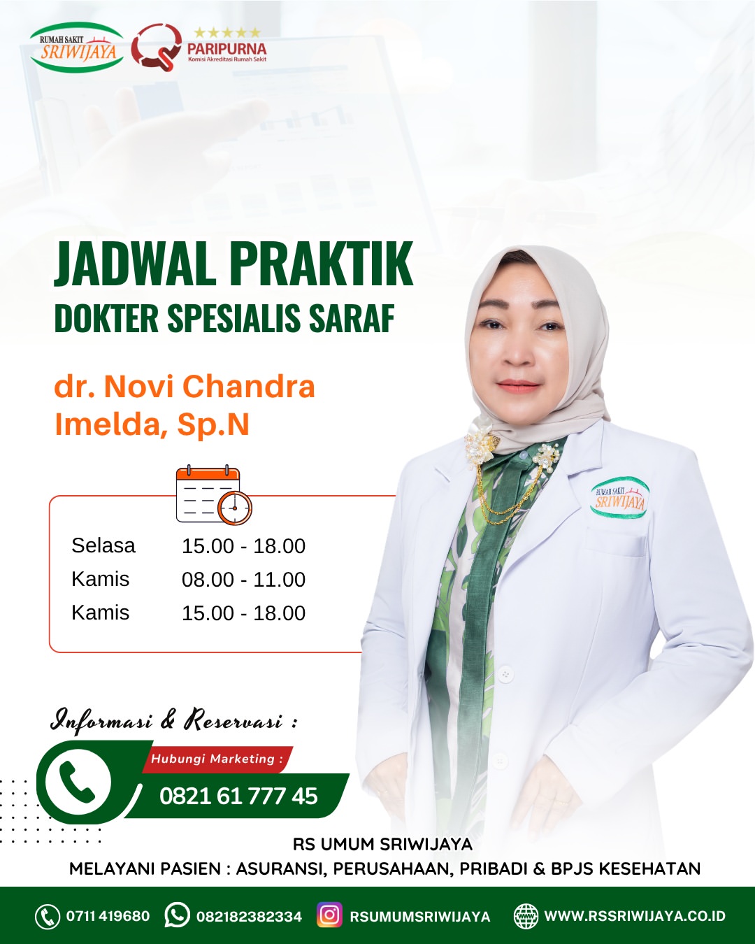 🧠 KENALI TIM DOKTER SPESIALIS SARAF RS UMUM SRIWIJAYA 🩺Kesehatan saraf berperan penting dalam (3)