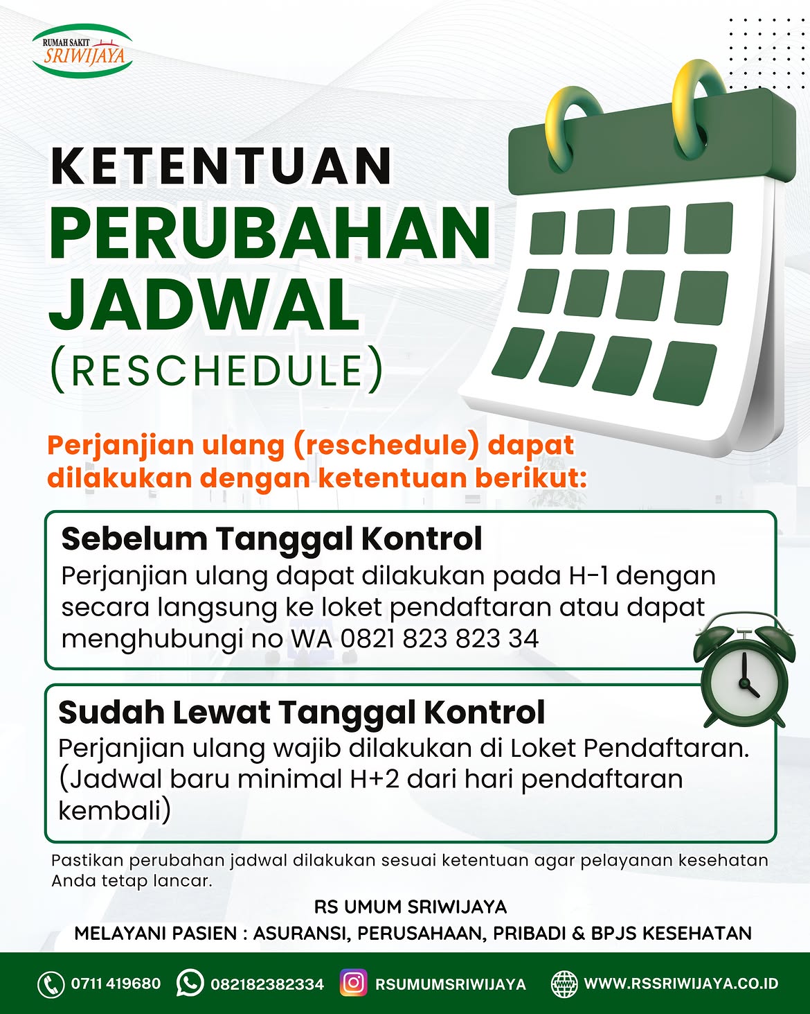 📢 PENGUMUMAN PENTING BAGI PASIEN BPJS KESEHATAN! 🏥Halo, Dolor Sriwijaya! 💚🧡Ada beberapa kete (3)